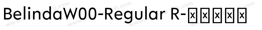 BelindaW00-Regular R字体转换